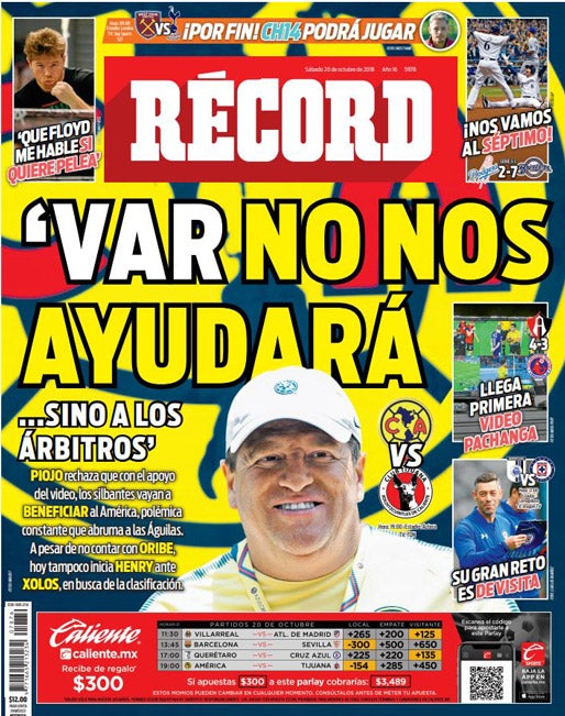 Portada 20 Octubre 2018