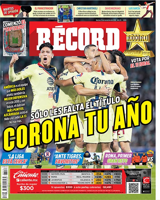 Portada 27 Noviembre 2018