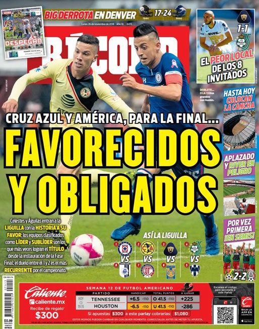 Portada 26 Noviembre 2018