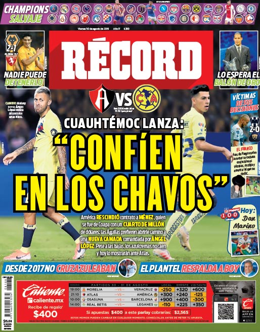 Portada 30 Agosto 2019