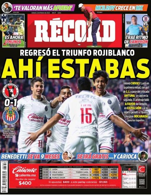 Portada 22 Febrero 2020