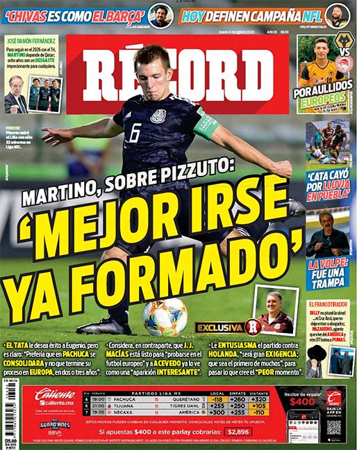 Portada 06 Agosto 2020