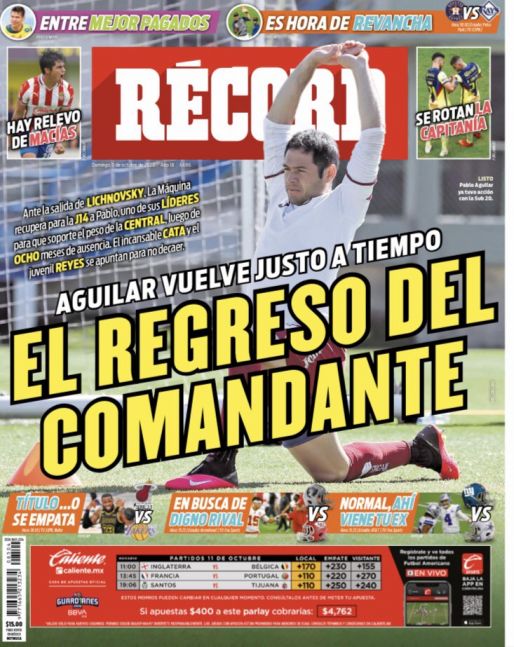 Portada 11 Octubre 2020