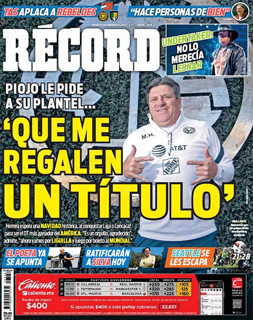 Portada 20 Noviembre 2020