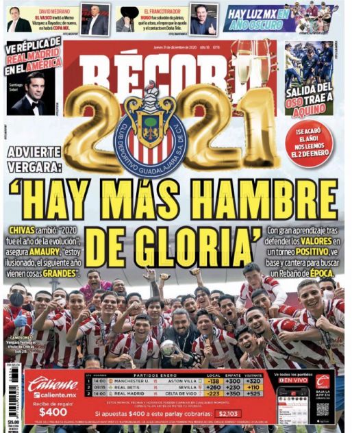 Portada 31 Diciembre 2020