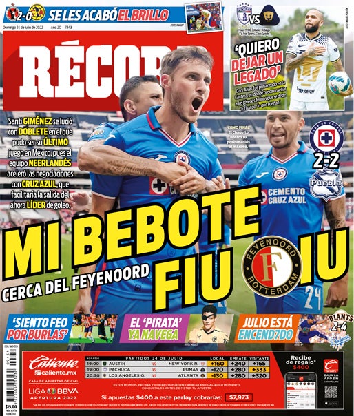 Mi 'Bebote, cerca del Feyenoord: Fiu, fiu