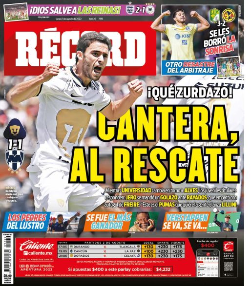 ¡Qué zurdazo! Cantera, al rescate