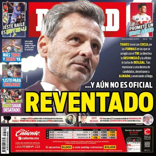 Portada RÉCORD 09 Febrero 2023