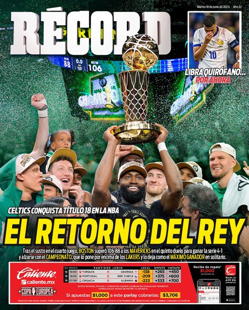 El retorno del rey. Celtics conquista título 18 en la NBA