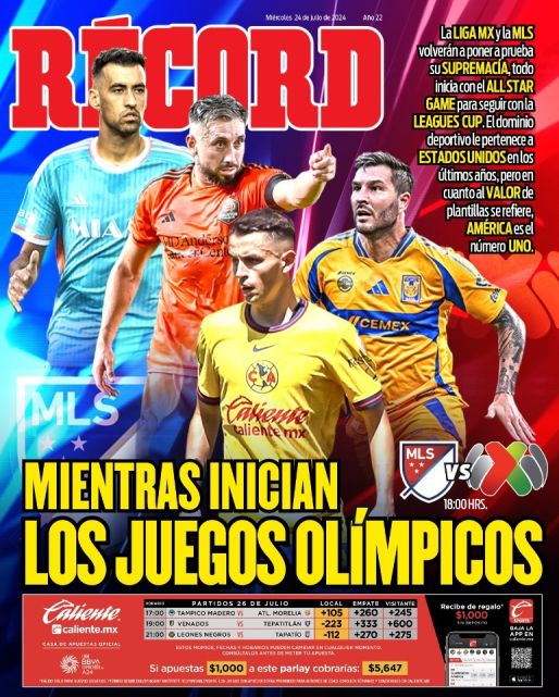 Portada RÉCORD 24 julio 2024