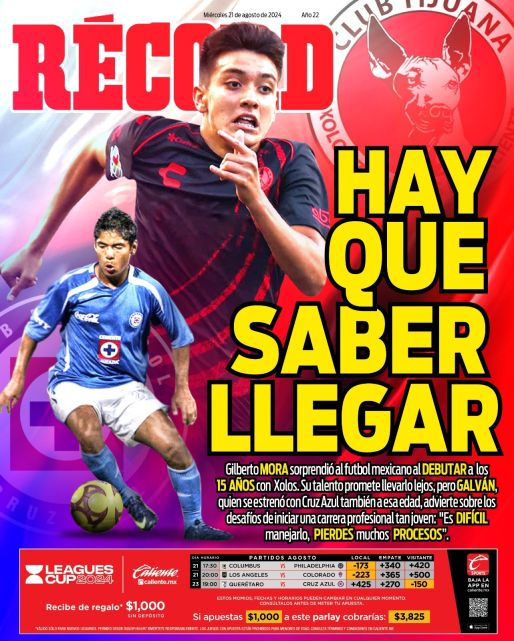 Portada RÉCORD 21 agosto 2024