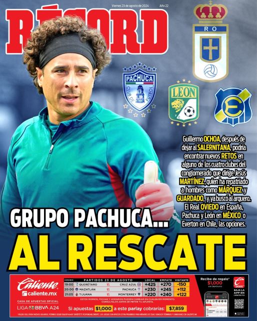 Portada RÉCORD 23 agosto 2024