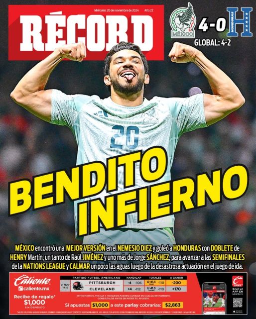 Portada RÉCORD 20 noviembre 2024