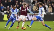 West Ham empata ante Brighton y se aleja del Top 10; Edson Álvarez fue titular