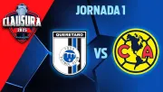 Querétaro vs América EN VIVO Liga MX Clausura 2025 Jornada 1