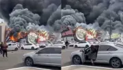 VIDEO: Reportan incendio en casino Royal Yak de Culiacán