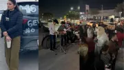 Las protestas se dieron en medio del baile y la comida.