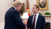 Mark Zuckerberg CEO de Meta junto a Donald Trump