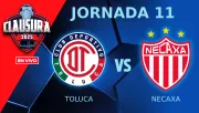 Toluca vs Necaxa EN VIVO Liga MX Jornada 11 Clausura 2025