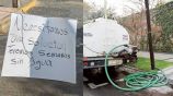 La alcaldía presenta problemas de escasez de agua desde hace semanas