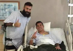 Marc Crosas y Maza Rodríguez en el hospital