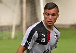 Tabó, durante un entrenamiento