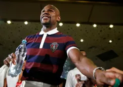 Floyd Mayweather durante un evento