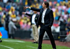 Almeyda, en el Estadio Azteca