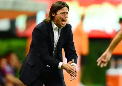 Almeyda, dirigiendo un partido