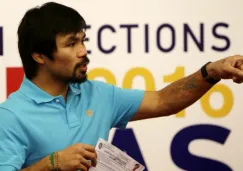 Pacquiao presentando su candidatura