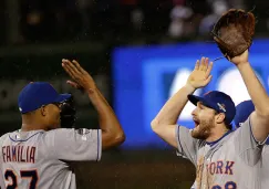  Daniel Murphy (28) celebra con Jeurys Familia