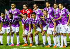 Jugadores de Chiapas posan previo a un partido de Liga MX