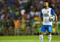 Ariel Rojas en un partido con Cruz Azul 