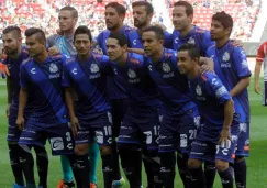 Jugadores de Puebla en un partido de la Liga MX