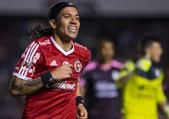 Dayro Moreno celebra su gol contra Querétaro