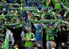 Aficionados del Seattle Sounders en el CenturyLink Field