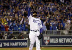 Johnny Cueto dedica al cielo su victoria en Serie Mundial