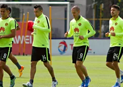 Andrade, Sambueza, Benedetto y Oribe, en entrenamiento