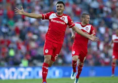 Triverio, en el partido contra Cruz Azul