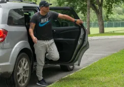 Suazo, en las instalaciones de Rayados