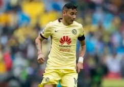 Rubens Sambueza en un partido del América