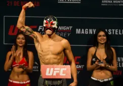 'Goyito' Pérez durante el pesaje de UFC Monterrey