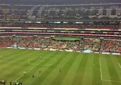 Así lucía una de las gradas del Azteca antes del inicio del partido