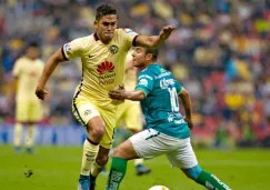 Andrade durante el encuentro frente al León