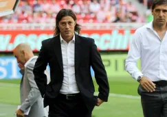 Almeyda en un cotejo de las Chivas