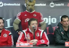 Miguel Herrera en su presentación como DT de Xolos