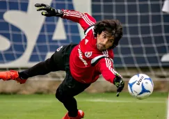 Federico Vilar en el entrenamiento de Xolos