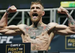 McGregor, durante una ceremonia de pesaje