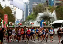 Atletas durante la carrera de San Silvestre