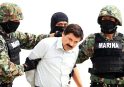 El Chapo Guzmán después de ser capturado en 2014